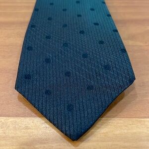 Dark green fade to light green tie with dots
